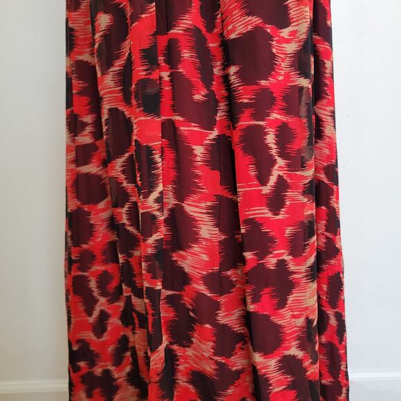 NEW Aidan Mattox Silk Formal Gown Maxi Printed Halter Neck Sexy Women 10 - Picture 6 of 15